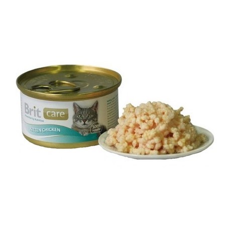 Brit Care Cat Kitten Chicken - Pierś Kurczaka dla kociąt puszka 80g