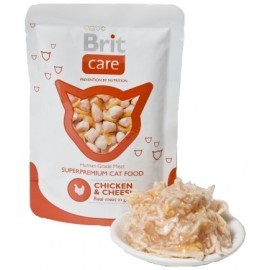 Brit Care Cat Pouch Chicken & Cheese - Kurczak i Ser saszetka 80g