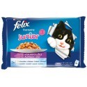 Felix Fantastic Junior Kurczak & Łosoś w galaretce saszetki 4x100g