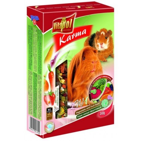 Vitapol Pokarm dla świnki morskiej 2w1 owocowo-warzywny 340g [1304]