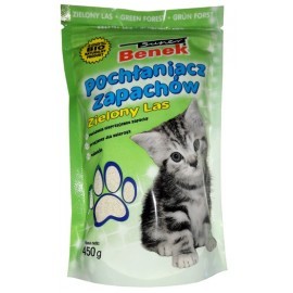 Benek Pochłaniacz zapachów - zielony las 0,45kg