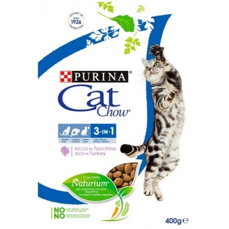 Purina Cat Chow 3in1 z indykiem 400g