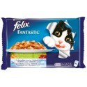 Felix Fantastic Wybór Mięs z Warzywami w galaretce saszetka 4x100g