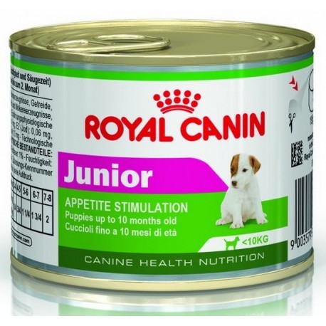 Royal Canin Mini Junior karma mokra w formie musu dla szczeniąt do 10 miesiąca ras małych puszka 195g