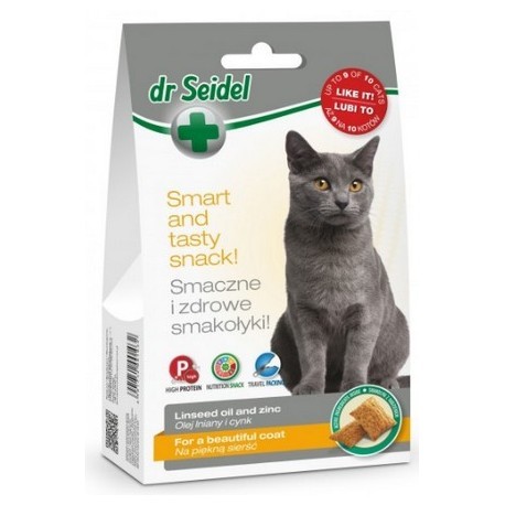 Dr Seidel Smakołyki dla kotów na piękną sierść 50g