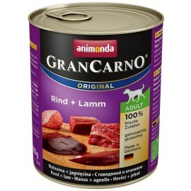 Animonda GranCarno Adult Rind Lamm Wołowina + Jagnięcina puszka 800g