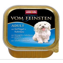 Animonda vom Feinsten Dog Adult Drób i Dorsz tacka 150g