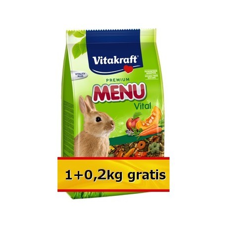 Vitakraft Menu Vital Królik 1,2kg (1+0,2kg) [89375]