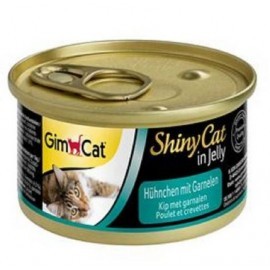 Gimpet Shinycat Huhnchen mit Garnelen - kurczak i krewetki puszka 70g