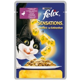 Felix Sensations Kaczka w galaretce ze szpinakiem saszetka 100g