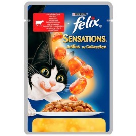 Felix Sensations Wołowina w galaretce z pomidorami saszetka 100g