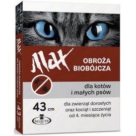 Selecta HTC Obroża Max biobójcza dla kota i małego psa przeciw pchłom i kleszczom 43cm [SE-0919]
