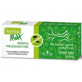 Selecta HTC Herba Max Wspomagające krople Spot-On dla szczeniąt i kociąt 5x1ml