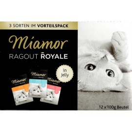 Miamor Ragout Royale Mix Galaretka - indyk, łosoś, cielęcina saszetki 12x100g