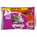 Whiskas Mięsne Dania sos saszetki 4x100g