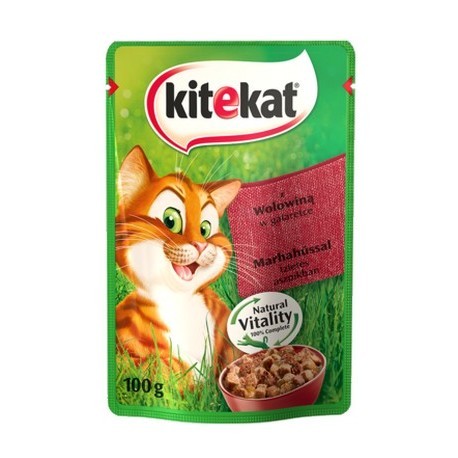 Kitekat Wołowina w galaretce saszetka 100g
