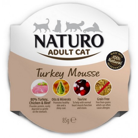 Naturo Kot Adult Indyk Grain Free tacka 85g