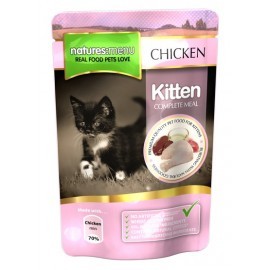 Natures Menu Kot Kitten - kurczak saszetka 100g