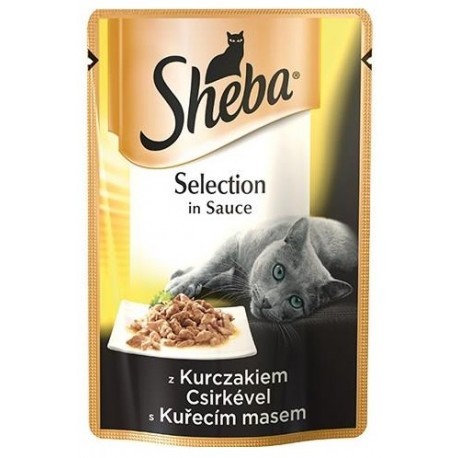 Sheba Selection z Kurczakiem w sosie saszetka 85g