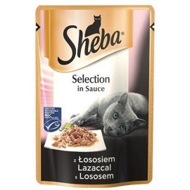 Sheba Selection z Łososiem w sosie saszetka 85g