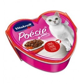 Vitakraft Poesie sos wołowina z marchewką tacka 85g