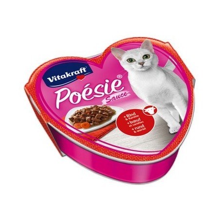 Vitakraft Poesie sos wołowina z marchewką tacka 85g