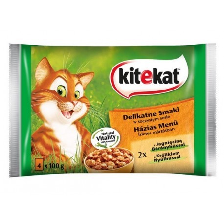 Kitekat Delikatne dania w sosie saszetki 4x100g