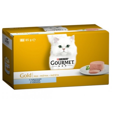 Gourmet Gold Mus z Tuńczykiem puszka 4x85g