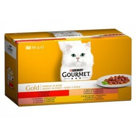 Gourmet Gold Mix - cztery smaki w sosie - puszka 4x85g