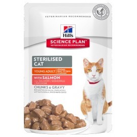 Hill's Feline Young Adult Sterilised Cat Łosoś saszetka 85g