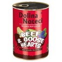 Dolina Noteci Premium Superfood Pies Wołowina i serca gęsi puszka 400g