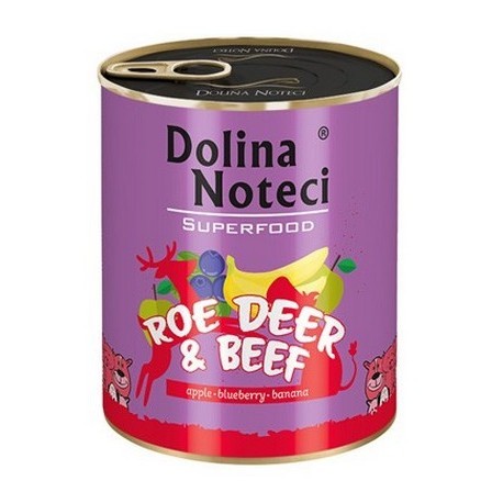 Dolina Noteci Premium Superfood Pies Sarna i wołowina puszka 800g