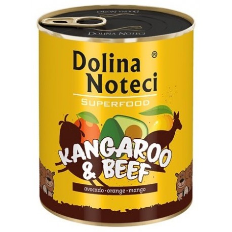 Dolina Noteci Premium Superfood Pies Kangur i wołowina puszka 800g