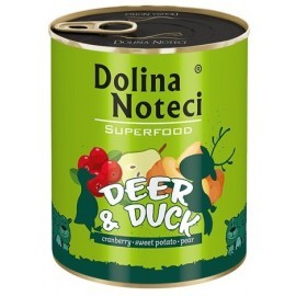 Dolina Noteci Premium Superfood Pies Jeleń i kaczka puszka 800g
