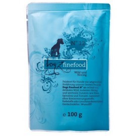 Dogz Finefood N.12 Dziczyzna i śledź saszetka 100g