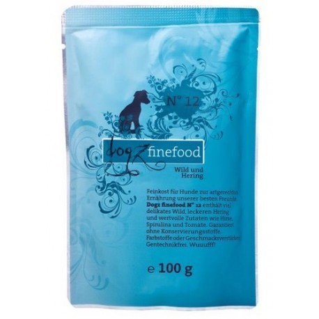 Dogz Finefood N.12 Dziczyzna i śledź saszetka 100g