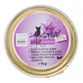 Catz Finefood Filety N.411 Indyk/Kurczak/Jagnięcina tacka 85g