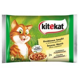 Kitekat Drobiowe dania saszetki 4x100g