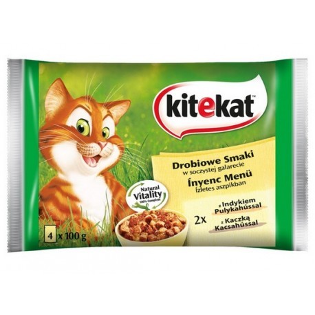 Kitekat Drobiowe dania saszetki 4x100g