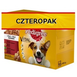 Pedigree Adult Mix Smaków 4x(12x100g) - pakiet 48 saszetek