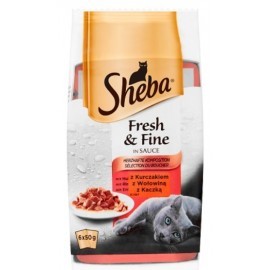 Sheba Fresh & Fine Mini Mięsne Dania w sosie 6x50g