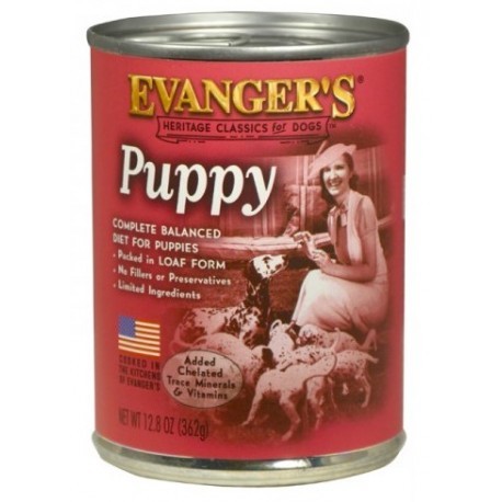 Evanger's Classic Dogs Puppy Przysmak szczeniaka kurczak puszka 362g