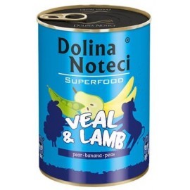 Dolina Noteci Premium Superfood Pies Cielęcina i jagnięcina puszka 400g