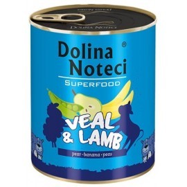 Dolina Noteci Premium Superfood Pies Cielęcina i jagnięcina puszka 800g