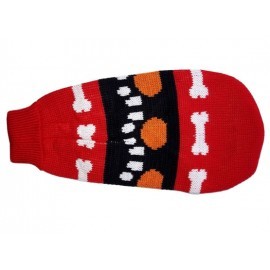 Doggy Fashion Golf 30cm/10" czerwony ze wzorem