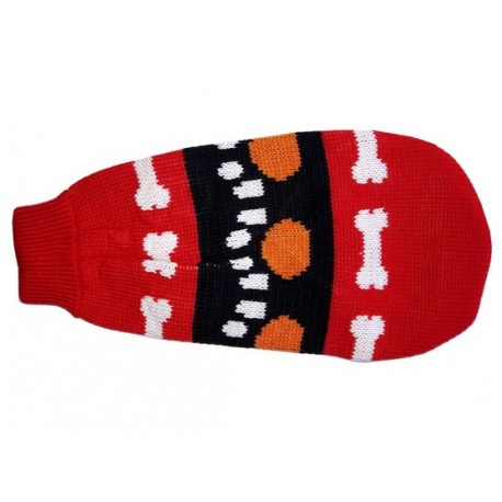 Doggy Fashion Golf 30cm/10" czerwony ze wzorem