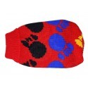 Doggy Fashion Golf 20cm/6" czerwony ze wzorem