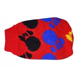 Doggy Fashion Golf 20cm/6" czerwony ze wzorem