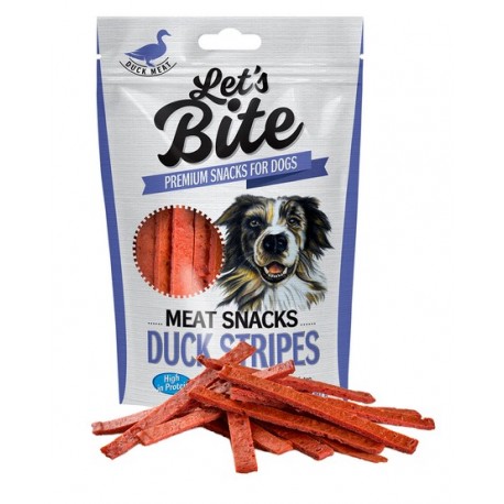 Let's Bite Meat Snacks Duck Stripes 80g