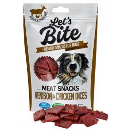 Let's Bite Meat Snacks Venison & Chicken Dices 80g